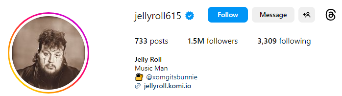 jelly roll instagram